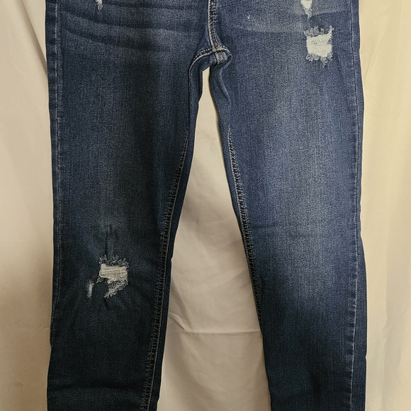 Kids Distressed Denim Leggings - Picture 1 of 2